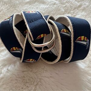 Leather Man Essex CT Nautical Sailboat Belt – Size L